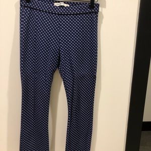 Tory Burch sport pants. Blue, black and red.